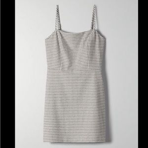 Aritzia Wilfred Isabelle gingham mini dress
